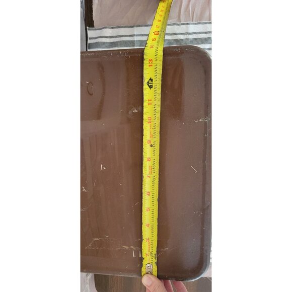 Vintage 1970s Metal Bread Box With Hinged Lid Fall Harvest Pumpkin Corn Graphics - Picture 8 of 10